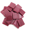 25mm Opaque Glass Squares - Raspberry