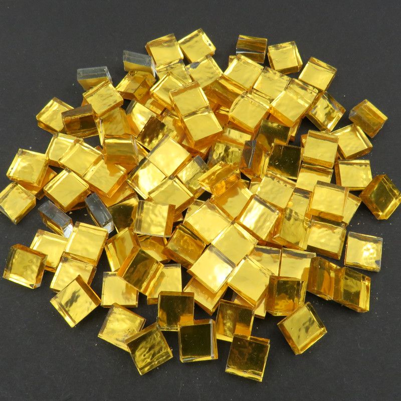 Gold Flat Mirror Squares 10mm