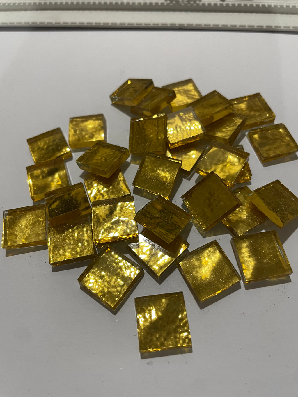 Gold Flat Mirror Squares 15mm