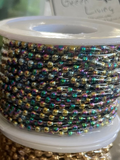 Ball Chain 3mm - Rainbow Hematite