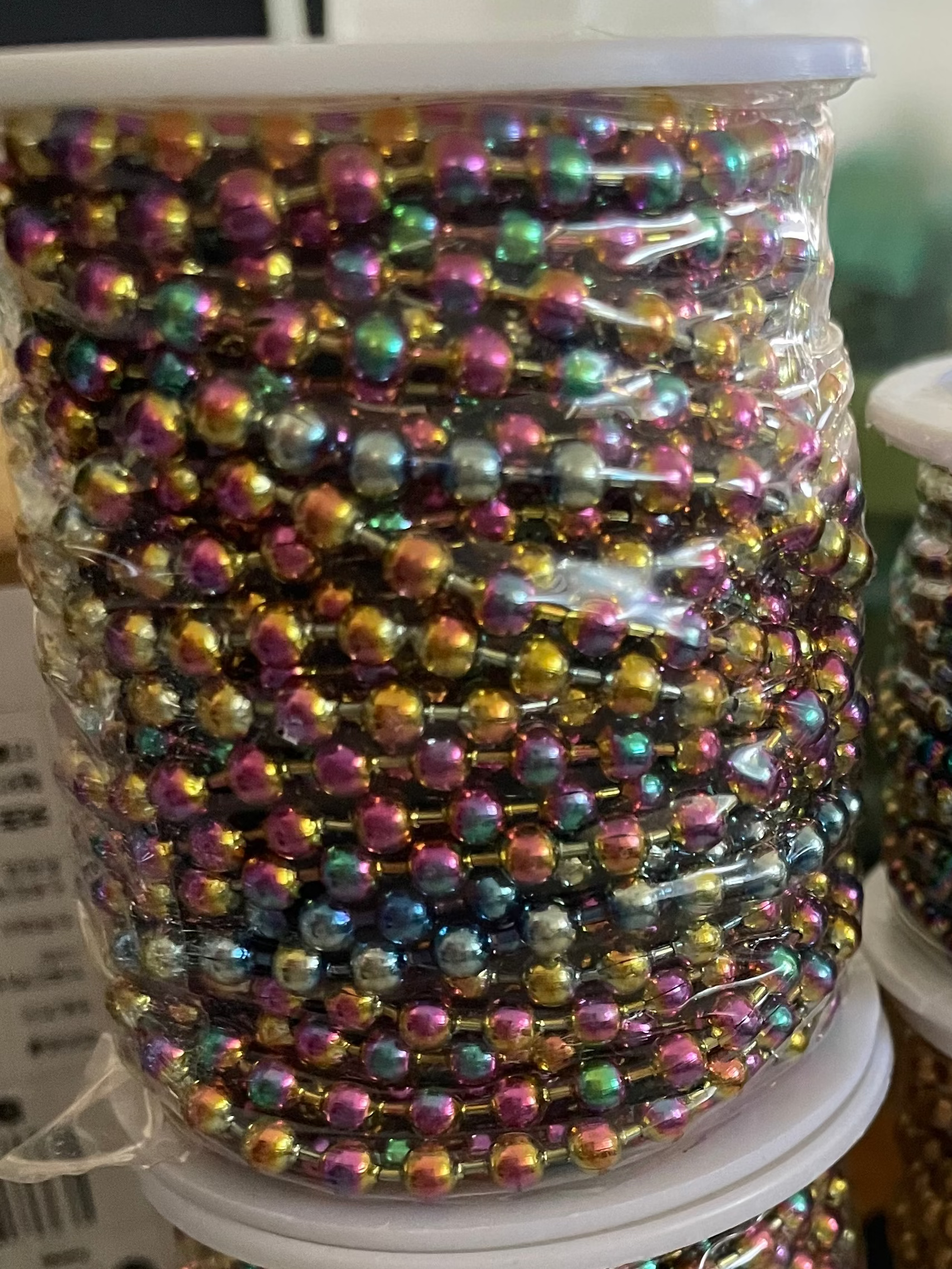 Ball Chain 4mm - Rainbow Hematite