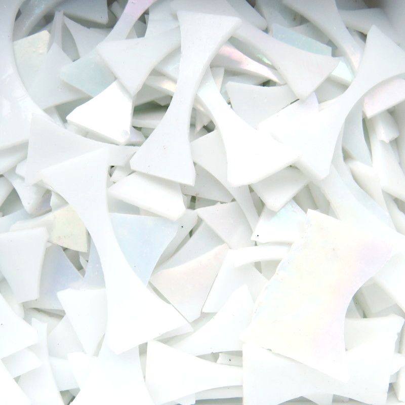 Stained Glass Off-cuts - Shining White