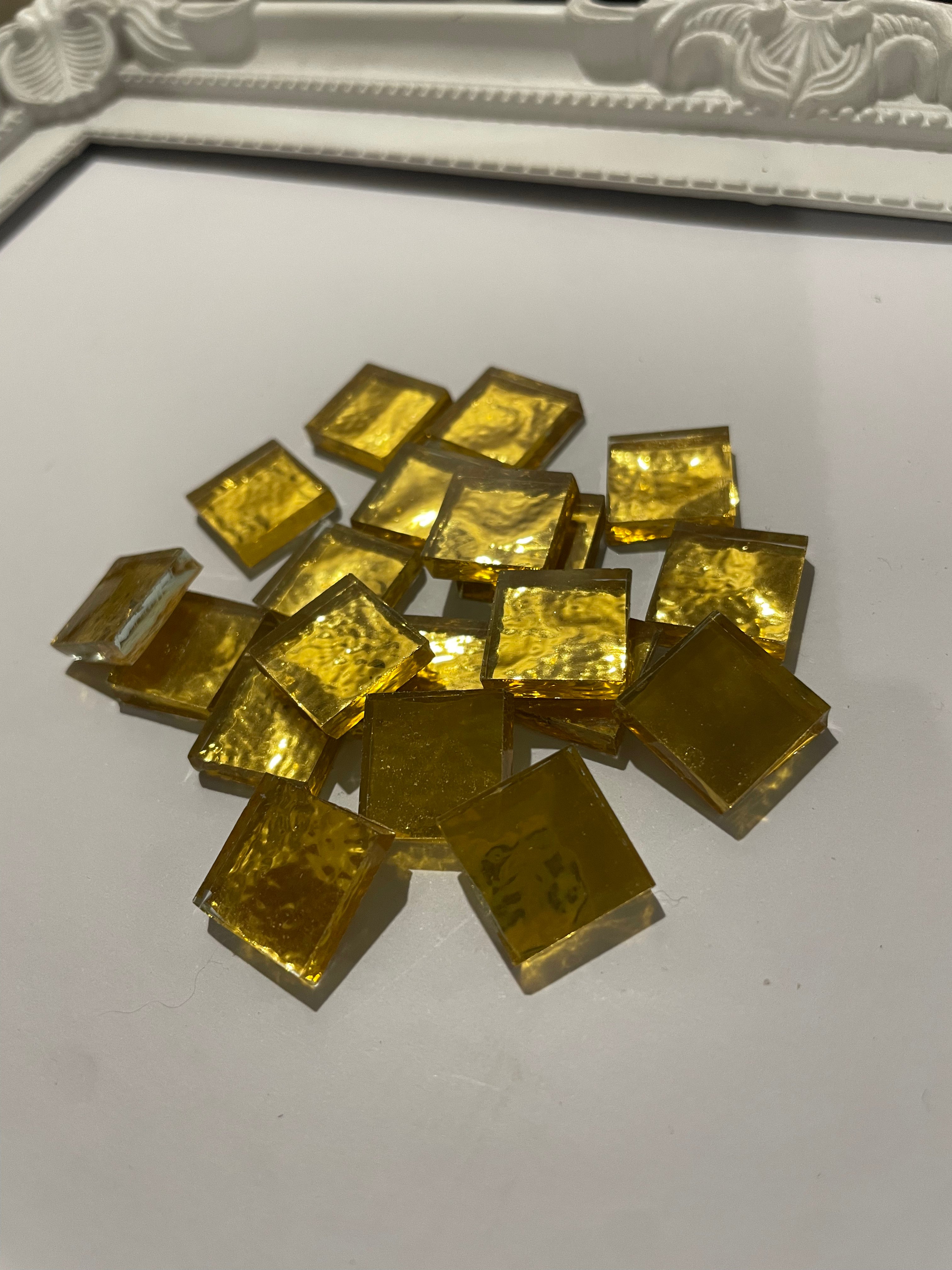 Gold Flat Mirror Squares 10mm