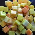 12mm Glossy Glass Squares - Sunflower