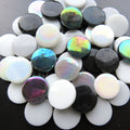 Glass Penny Rounds - Black Russian Mix