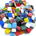 12mm Glossy Glass Squares - Party Time