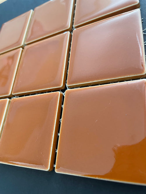 Caramel Gloss Ceramic Tile Squares