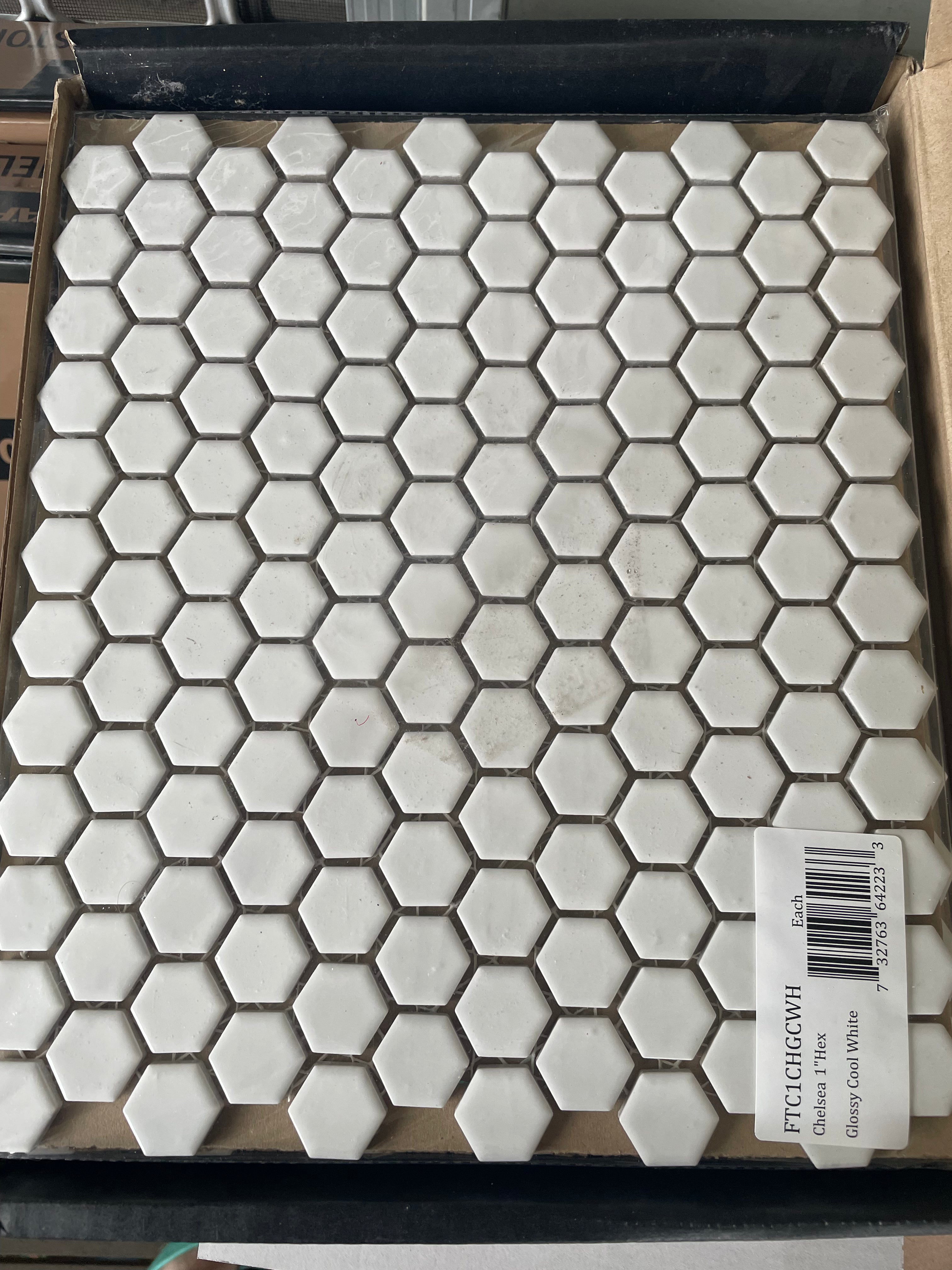 Hexagons - White Gloss