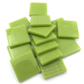 Pâte De Verre (PDV) 25mm Opaque Glass Squares - Acid Green