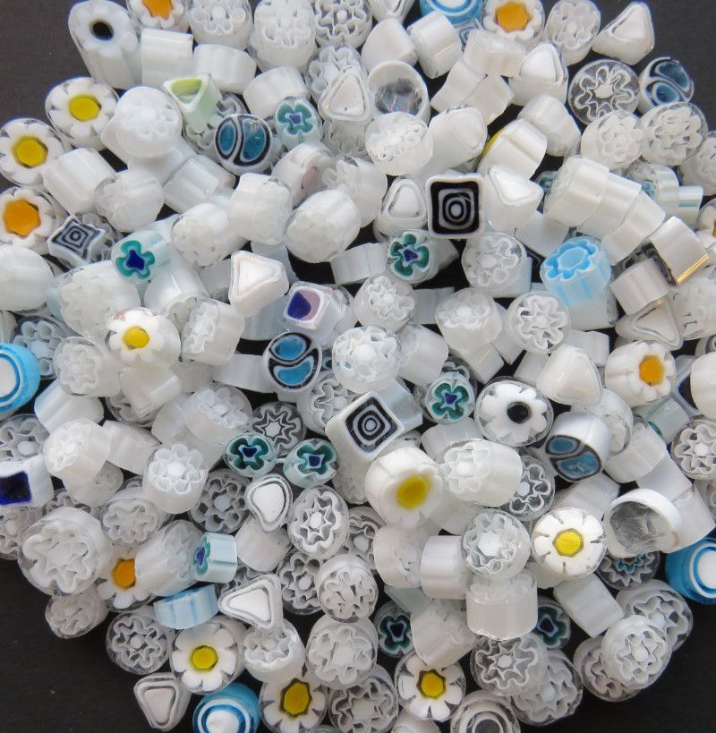 Venetian Millefiori COE 104 - Antarctic White