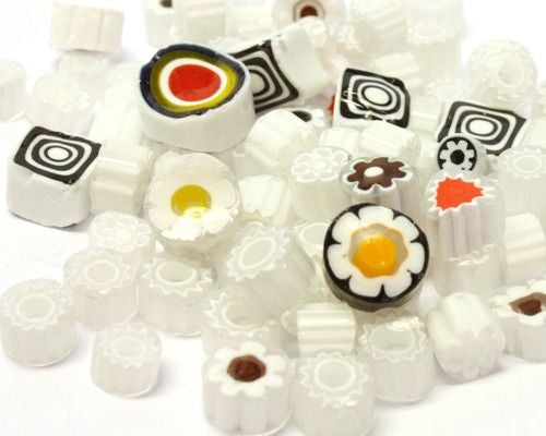Venetian Millefiori COE 104 - Antarctic White