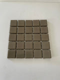 Ceramic Squares - Deep Taupe Gloss