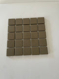 Ceramic Squares - Deep Taupe Matte