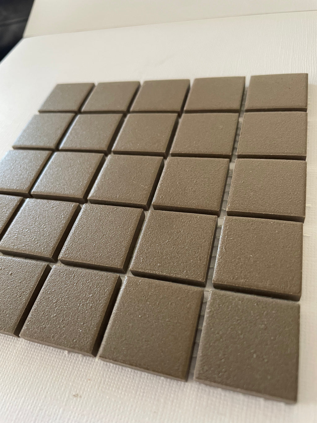 Ceramic Squares - Deep Taupe Matte