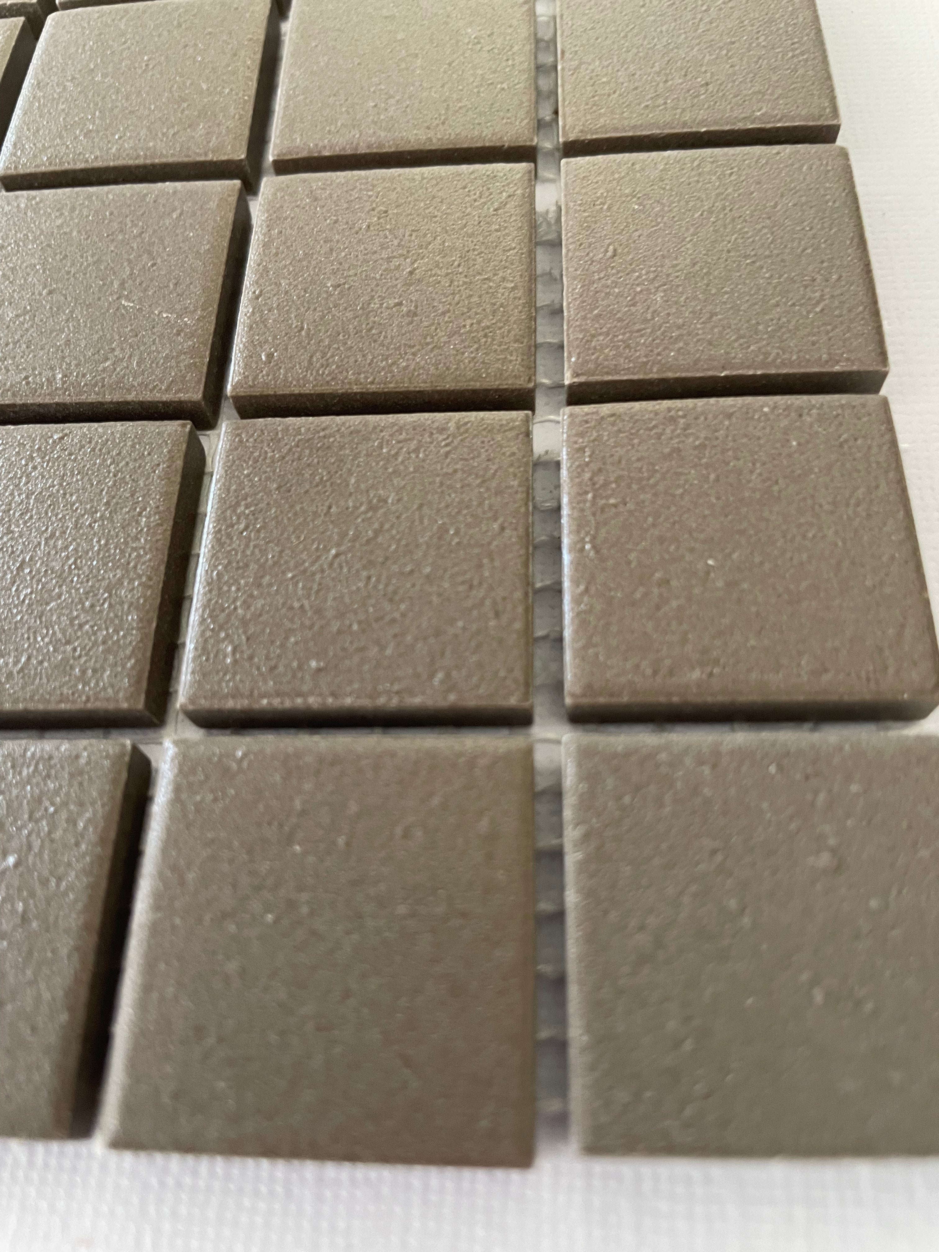 Ceramic Squares - Deep Taupe Matte
