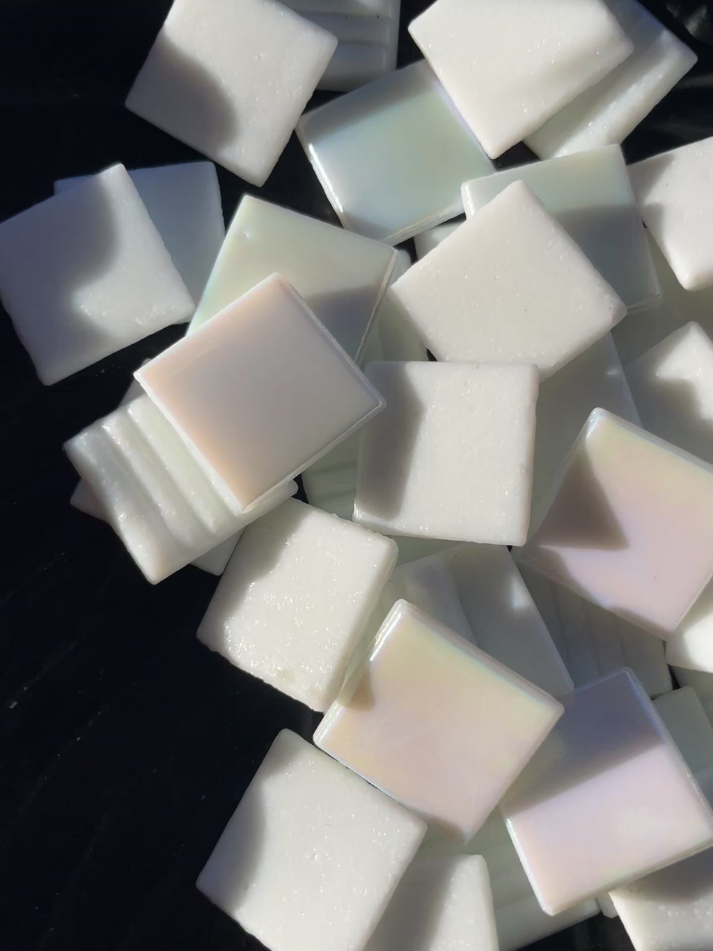 20mm Vitreous Glass Tiles - Snowy Fields